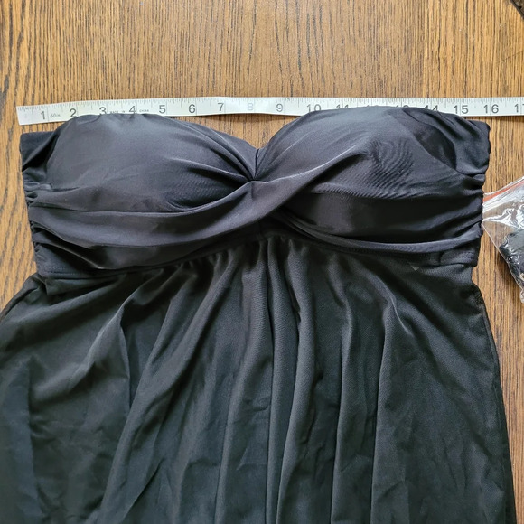 Flutterkini Black Swim Molded Top and Bottom Set Size Women Large NEW with TAGS - Picture 11 of 13